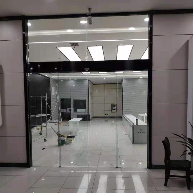 电动平移门生产厂家钢化玻璃有框感应门不锈钢自动门批发宾馆感应门